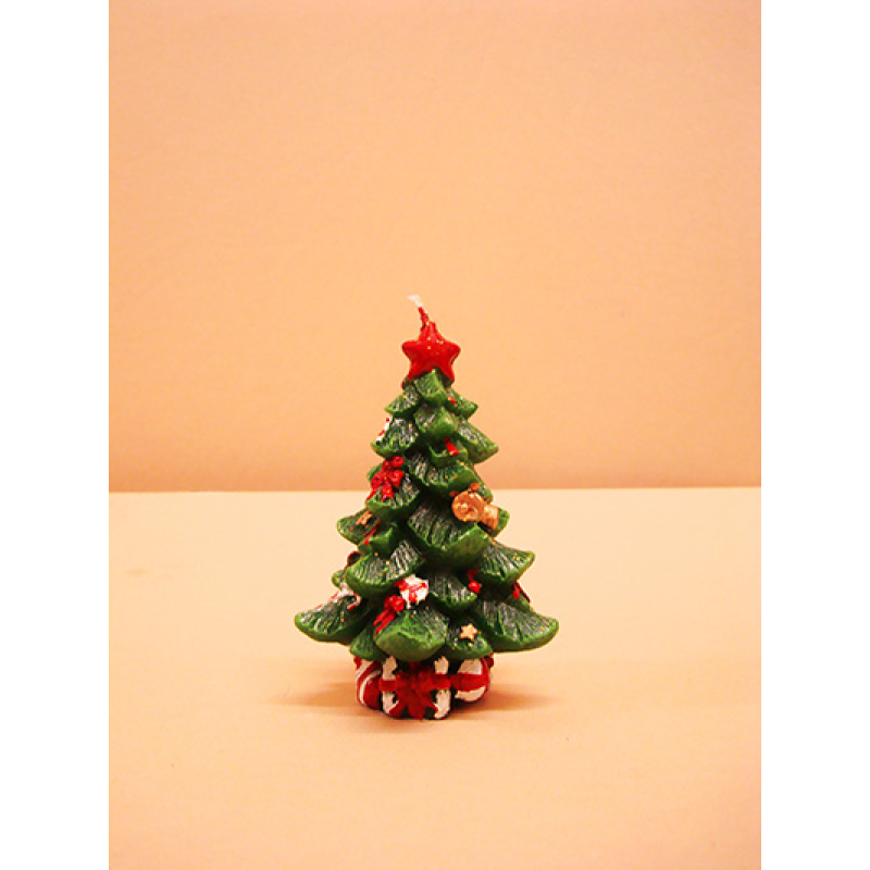 VELA ARBOL NAVIDAD 12cm