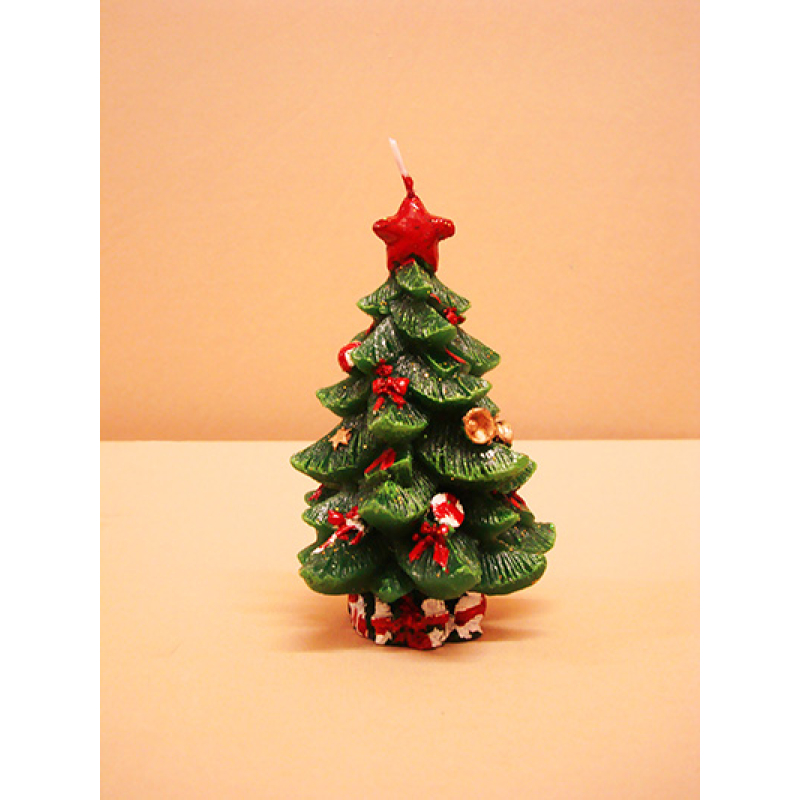 VELA ARBOL NAVIDAD 15cm